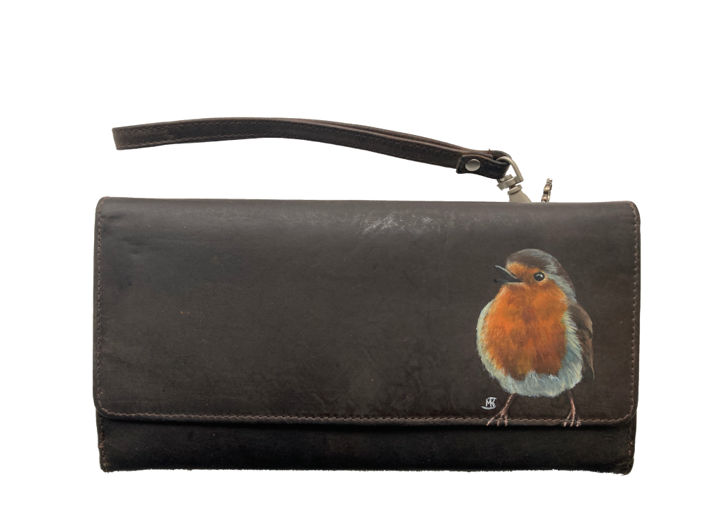 Portemonnee roodborst verkocht