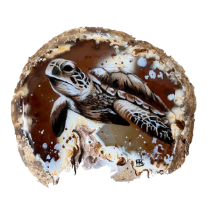 Schildpad bruin agaat